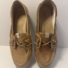 Sperry Top‑Sider Tan Leather Boat Shoes — Classic Nautical Style W9.5 Women's Boat Shoes price