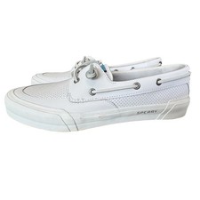 Sperry Top Sider Soletide Womens Boat Shoes White Leather Size 9 2-Eye Women's Boat Shoes price