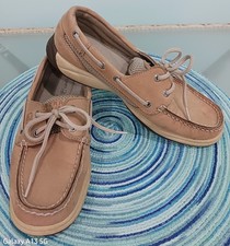 Sperry Top-Sider Intrepid Tan Leather Mesh Womens Boat Shoes Size 6.5 M Women's Boat Shoes price