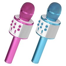 5Core Microphone 2Pc Wireless Karaoke Mic w Speaker Portable Bluetooth Microfono Karaoke Microphone price
