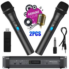 Professional VHF Wireless Microphone Handheld Mic System Karaoke W/Receiver US Karaoke Microphone price