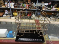 Vintage Coal Miners Iron Worker Hanging Wire Basket Rack Locker 1950s Worker Lockers price