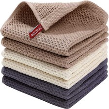 6-Pack Kitchen Towels Dish Towels 100% Cotton Ultra Absorbent 12in x 12in Kitchen Towel price