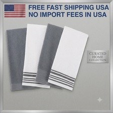 Mainstays 4-Pack 16”x26” Woven Kitchen Towel Set, Grey. Kitchen Towel price