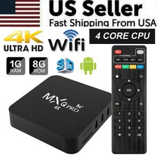 MXQ Pro 4K Ultra HD 64Bit Wifi Android 7.1 Quad Core Smart TV Box Media Player Media Player price