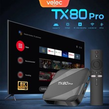 Velec TX80 Pro Android 16 Smart TV Box 16+256GB 8K Video Decoding Streaming 2026 Media Player price