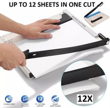 A4 Guillotine Paper Cutter (12" x 10"), Paper Trimmer with Multi Sheet Capacity Paper Cutter (Guillotine) price