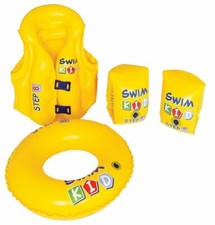 Kids Stuff Swim Kid Learning Set Inflatable Vest  Ring  Arm Bands For 3+ Years Kids' Arm Bands price