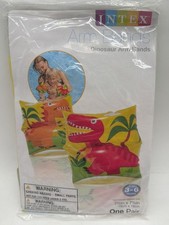 Intex Dinosaur Arm Bands For Kids Ages 3-6 7.5" x 7.5" Inflatable Swim Floaties Kids' Arm Bands price