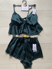 Primark Collection Underwear Set Bralet Green Size L 14/16 New Women's Underwear Set price