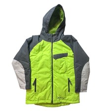 Arctix Winter Jacket Kids L Lime Green Grey 83896HRY Insulated Hooded Ski Coat Boys' Coat price