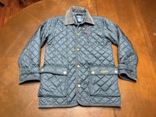 Polo Ralph Lauren Blue Diamond Quilted Barn Coat Jacket Boys Size 8 Small Boys' Coat price