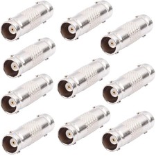 10- Pack BNC Female to Female Connector for Camera Adapter Extender Connector Security Camera Cable price