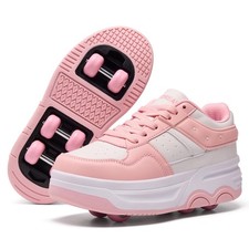 Funnydream Roller Skate Shoes For Boy Girls Kids Detachable 6 Wheels Sneaker Unisex Kids Outdoor Shoes price