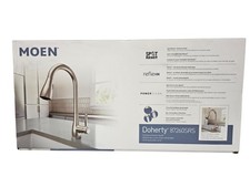MOEN Doherty Single Handle Pull-Down Sprayer Kitchen Faucet in Stainless Finish Faucets price
