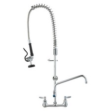 36" Commercial Pre-Rinse Faucet Wall Mount Kitchen Sink Faucet w/ Sprayer Faucets price