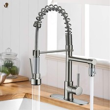 Kitchen Sink Faucet Stainless steel Single Handle Pull Down Sprayer Swivel Mixer Faucets price
