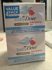 Dove Sensitive Care Baby Bathing Bar Value Pack 4 x 3.17 oz (90 g each) Baby Soap price