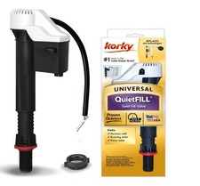 Korky Quiet Toilet Tank Fill Valve Tanks Repair Kit Fill Flush Valve Toilet New Flush Valve price