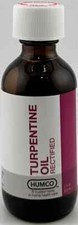 1 HUMCO TURPENTINE OIL RECTIFIED 2 oz. 100% PURE TURPENTINE OIL (MADE IN USA) Turpentine price