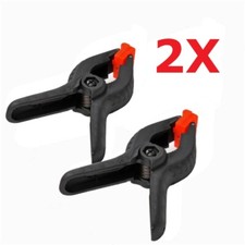 2 Pcs 6" Durable Heavy Duty Plastic Spring Clamps Tips 2.25" Jaw Opening BU-33 Clamp price