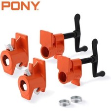 PONY 2-Pack 3/4 Inch Pipe Clamp Set 52 Wood Gluing Professional Steel Pipe Clamp Clamp price
