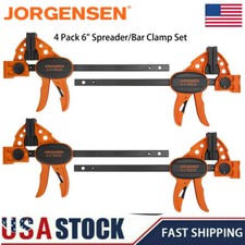 Jorgensen 4 Pack 6" Spreader/Bar Clamp Set One-Hand Light Duty E-Z Hold Clamp US Clamp price