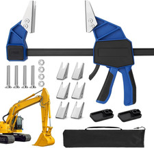 18'' Hydraulic Quick Connect Hand Clamp Tool 6 Pcs NPT Dual-Jaw Sets & 1 Storage Clamp price