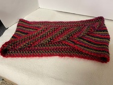 INFINITY SCARF COLORS OF RED PURPLE TAN BLACK & GOLD TINSEL COLDWATER CREEK Scarf price