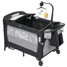 Pack and Play w/Diaper Changer Portable Baby Bed & Sleeper Foldable Baby Playard Playpen Bed price