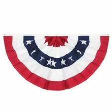 USA Pleated Fan Flag American United States 3x6 Ft Half Fan Banner Bunting Flags Flags & Pennants price
