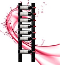 Wall Mounted Wine Rack – 9 Bottle, Stylish Black Wine Storage Rack Wine Rack price