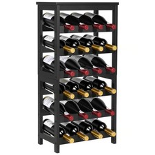 Uimoso 24-Bottle Wine Rack 6-Tier Freestanding Floor Storage Organizer Wine Rack price
