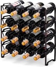 Simple Trending 4-Tier Stackable Wine Rack, Standing Bottles Holder Organizer, Wine Rack price