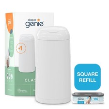 Diaper Genie Classic Diaper Pail White with Refill 165 Count Diaper Pail price