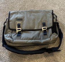 Timbuk2 Command Gray/Black Messenger Bag Buckle Closure Adjustable Crossbody Travel Bag price