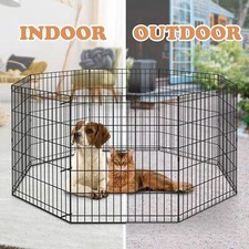 Dog Playpen 8 Panels Foldable Exercise Pen Pet Playpen Fence 24/30/36/42/48 Inch Playpen price