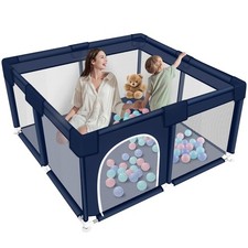 HDJ Baby Playpen, 50 x 50 x 26 in, Soft Breathable Mesh, Anti-Slip Base, Infant Playpen price
