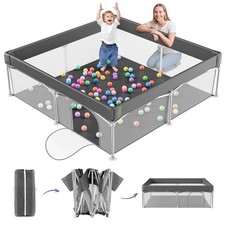 babyeap Foldable Baby Playpen with One-Button Folding, Durable Tear-Resistant Playpen price