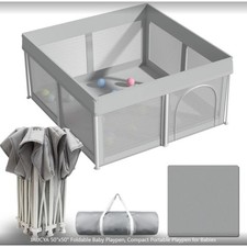 JAUCYA 50"x50"x26" Foldable Baby Playpen Compact& Portable for Babies & Toddlers Playpen price