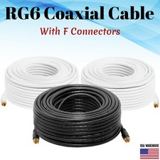 RG6 Coaxial Digital Cable Satellite TV Antenna Coax Dish Video HD F-Type Dual Satellite Cable price