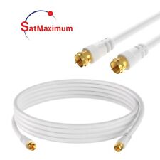 RG6 DUAL Shield Coax Cable White TV Antenna Satellite 3ft-100ft Multi-Pack Lot Satellite Cable price