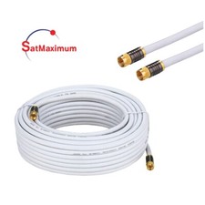 RG6 QUAD Shield Coaxial Cable Indoor/Outdoor TV Antenna Satellite 3ft-100ft Lot Satellite Cable price
