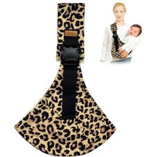 Bambora Baby Sling Carrier Black NWOT Ergonomic Adjustable Infant  Leopard Print Baby Carrier price