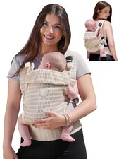 GROWNSY Baby Carrier Newborn to Toddler Ergonomic Wrap 7-44lbs - Almond Beige Baby Carrier price