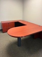 Groupe Lacasse Concept 70 U-shaped executive office desk set Executive Furniture Set price