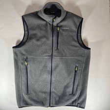 Mens Large Solaris Full-Zip Fleece Vest Gray/Charcoal Outdoor Performance Vest (Outdoor) price