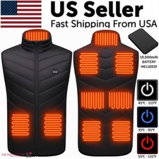 Heated Vest 9 Heating Zones With 10000mAh Battery Pack Electric Heating Vest US Vest (Outdoor) price