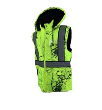 Safety Vest High Visibility Work Hoodie Fleece Waterproof Unisex Vest (Outdoor) price
