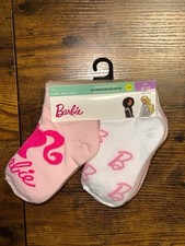 Barbie Girls Toddler Ankle Socks 10 Pairs Pink/White/Gray 4T-5T Girls' Socks Set price